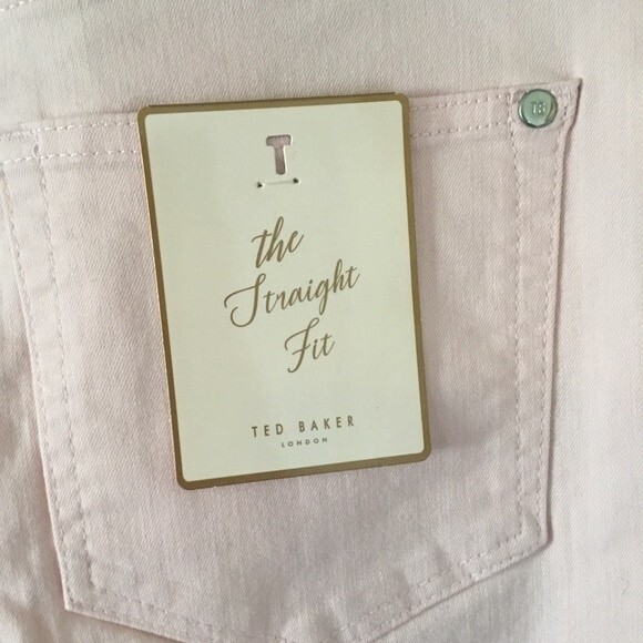 Ted Baker Lemin Pink High Waisted Straight Leg Ankle Jeans. NWT. Size 30 - Picture 10 of 12